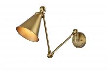 Elegant LD7323W6SG - Vesa 6 inch Wall Sconce in Satin Gold