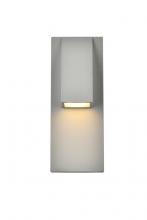 Elegant LDOD4006S - Raine Integrated LED Wall Sconce in Silver