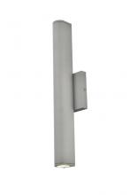 Elegant LDOD4008S - Raine Integrated LED Wall Sconce in Silver