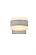 Elegant LDOD4012S - Raine Integrated LED Wall Sconce in Silver