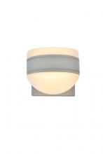 Elegant LDOD4017S - Raine Integrated LED Wall Sconce in Silver