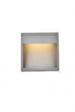 Elegant LDOD4019S - Raine Integrated LED Wall Sconce in Silver