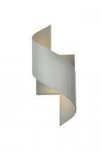 Elegant LDOD4034S - Raine Integrated LED Wall Sconce in Silver