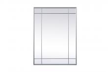 Elegant MR3A3040SIL - French Panel Wall Mirror 30x40 Inch in Silver
