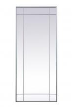Elegant MR3FL3070SIL - French Panel Full Length Mirror 30x70 Inch in Silver