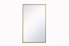 Elegant MR571728BRS - Metal Mirror Medicine Cabinet 17 Inchx28 Inch in Brass