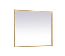 Elegant MRE62740BR - Pier 27x40 Inch LED Mirror with Adjustable Color Temperature 3000k/4200k/6400k in Brass