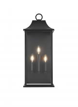 Elegant OD503W25BK - Wall Sconse W10"D8"H24.9" Black