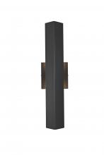 Elegant OD505W18BK - Wall Sconse W4.7"D3.5"H18" Black