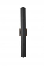 Elegant OD505W30BK - Wall Sconse W4.7"D3.5"H30" Black