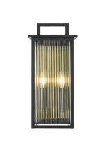 Elegant OD513W19BK - Wall Sconse W8.7"D5.7"H18.9" Black