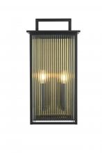 Elegant OD513W23BK - Wall Sconse W11.4"D5.6"H23.1" Black