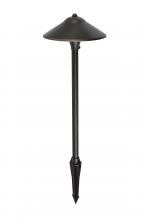 Elegant P800-DB - Outdoor 12V Cast Brass path light 9 inch Wide x 24 inch High in Dark Bronze