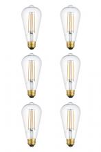 Elegant ST18LED103-6PK - LED 3000K filament 6 watts 600 lumens ST18 light bulb