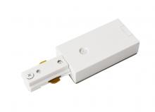 Elegant TKAEF-MW - End Feed Connector for Track Section, Matte Frosted White
