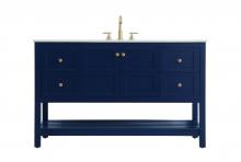 Elegant VF16454BL - 54 inch Single Bathroom Vanity in Blue