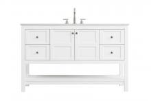 Elegant VF16454WH - 54 inch Single Bathroom Vanity in White