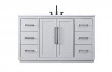 Elegant VF29054GR - 54 inch Single Bathroom Vanity in Grey