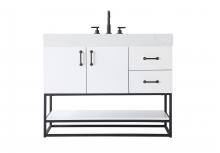 Elegant VF29242WH - 42 inch Single Bathroom Vanity in White