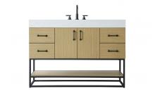 Elegant VF29248MHB - 48 inch Single Bathroom Vanity in  Honey Brown