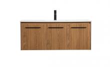 Elegant VF44548WB - 48 inch Single bathroom vanity in walnut brown