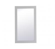 Elegant VM21832GR - Aqua Rectangle Vanity Mirror 18 Inch in Grey