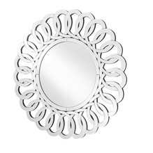 Elegant MR9127 - Sparkle 31.5 in. Contemporary Round Mirror in Clear