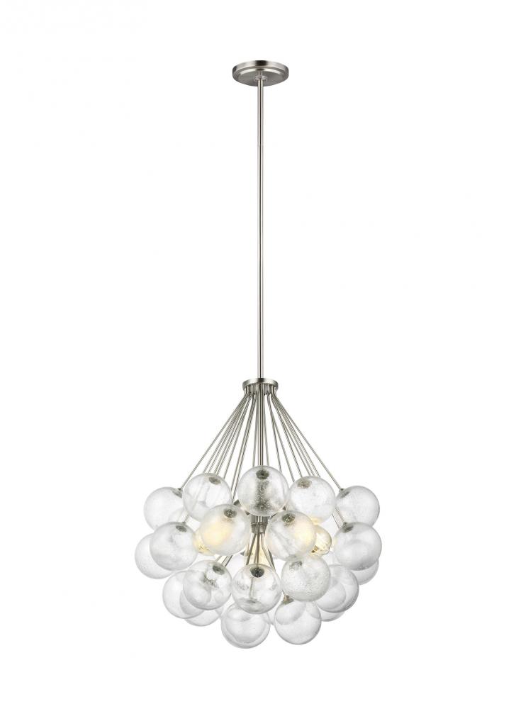 Bronzeville mid-century modern 3-light indoor dimmable ceiling pendant hanging chandelier pendant li