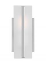 Visual Comfort & Co. Studio Collection 4154301-05 - Dex contemporary 1-light indoor dimmable bath vanity wall sconce in chrome finish with satin etched