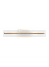 Visual Comfort & Co. Studio Collection 4554302EN3-848 - Dex contemporary 2-light LED indoor dimmable medium bath vanity wall sconce in satin brass gold fini
