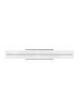 Visual Comfort & Co. Studio Collection 4654303-05 - Dex contemporary 3-light indoor dimmable large bath vanity wall sconce in chrome finish with satin e