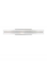 Visual Comfort & Co. Studio Collection 4654303-962 - Dex contemporary 3-light indoor dimmable large bath vanity wall sconce in brushed nickel silver fini