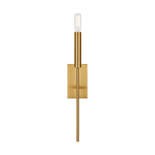 Visual Comfort & Co. Studio Collection EW1161BBS - Brianna contemporary indoor dimmable 1-light tail sconce in a burnished brass finish with a white li