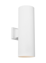 Visual Comfort & Co. Studio Collection SLO1172OTW - Outdoor Cylinders Large Two Light Wall Lantern