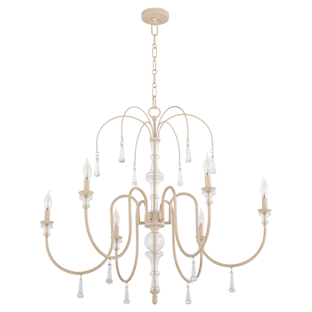 CLASICA 6LT CHANDELIER - WSH OAK
