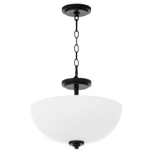 Quorum 2800-15-159 - ADAMS 15" SATIN OPAL DUAL MOUNT - MB