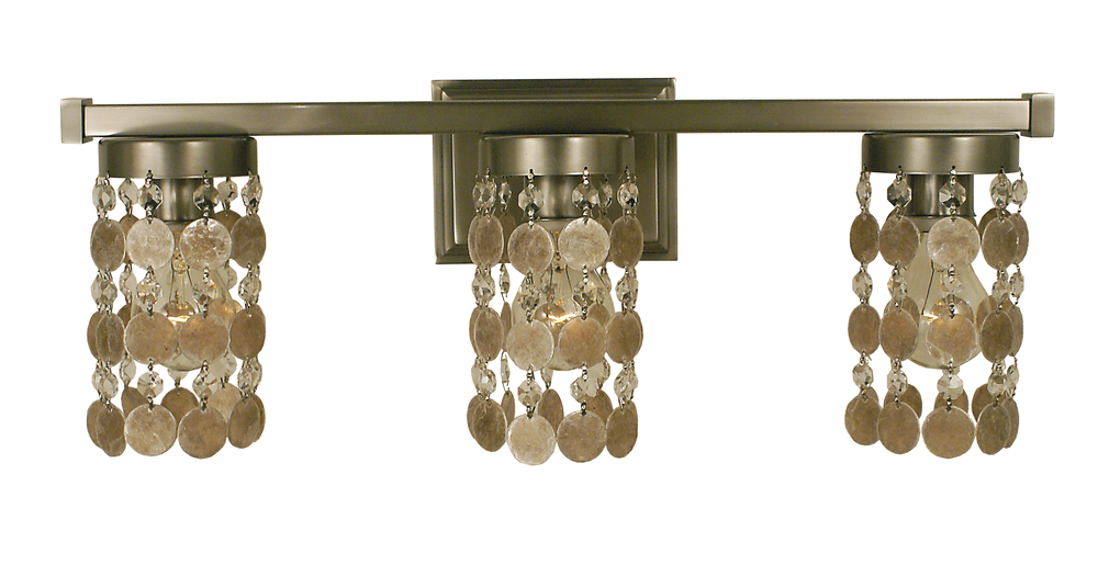 3-Light French Brass Naomi Sconce