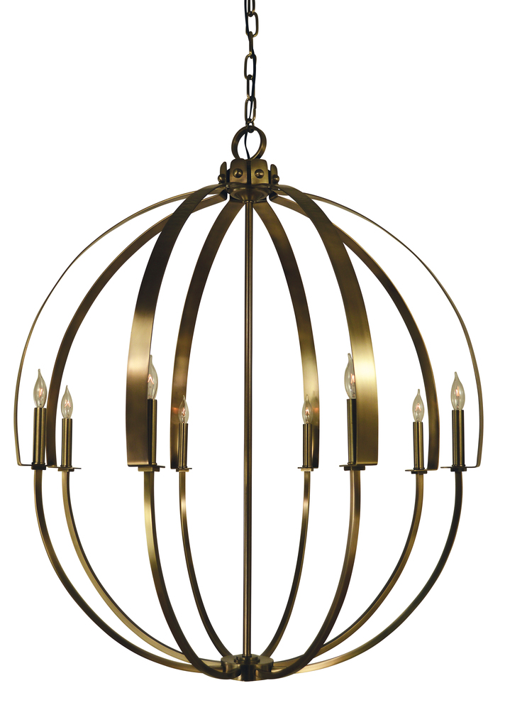 8-Light Mahogany Bronze Luna Chandelier