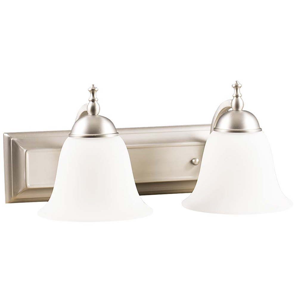 Dallas 2-Light White Vanity - NK