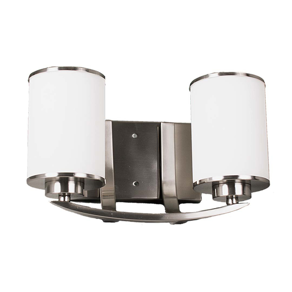 Lexington 2-Light White Glass Vanity - NK