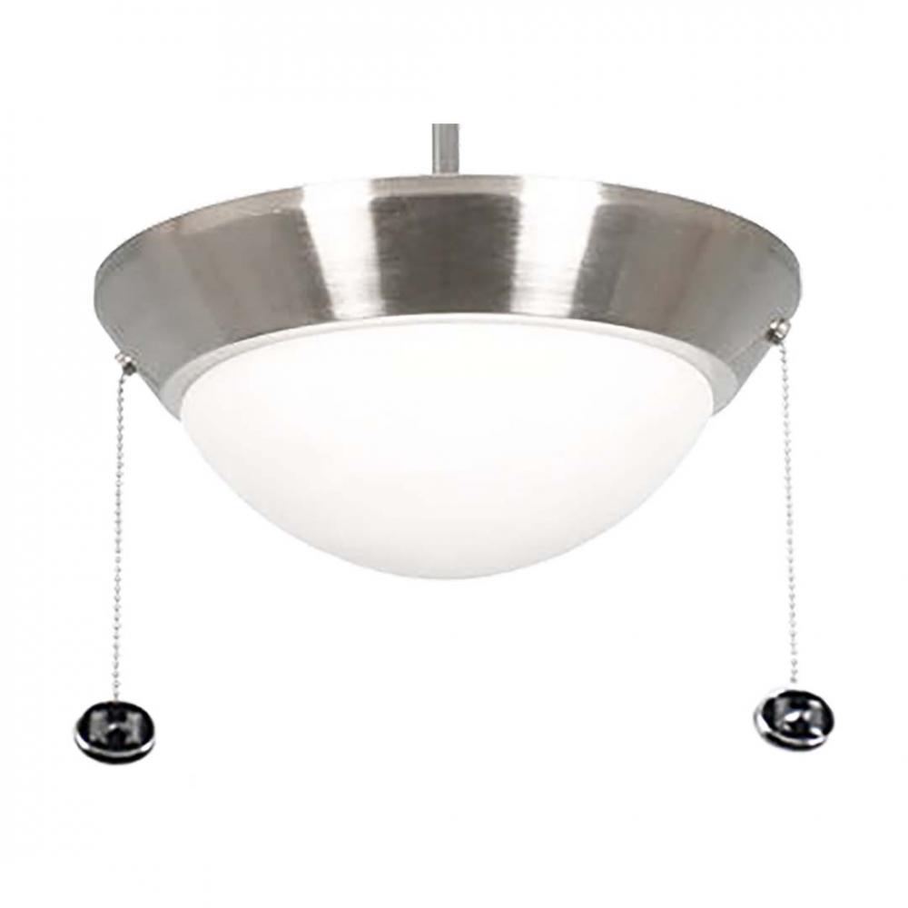 12' Fan Light Kit w/Opal Glass - NK 2xLED Lamps Included
