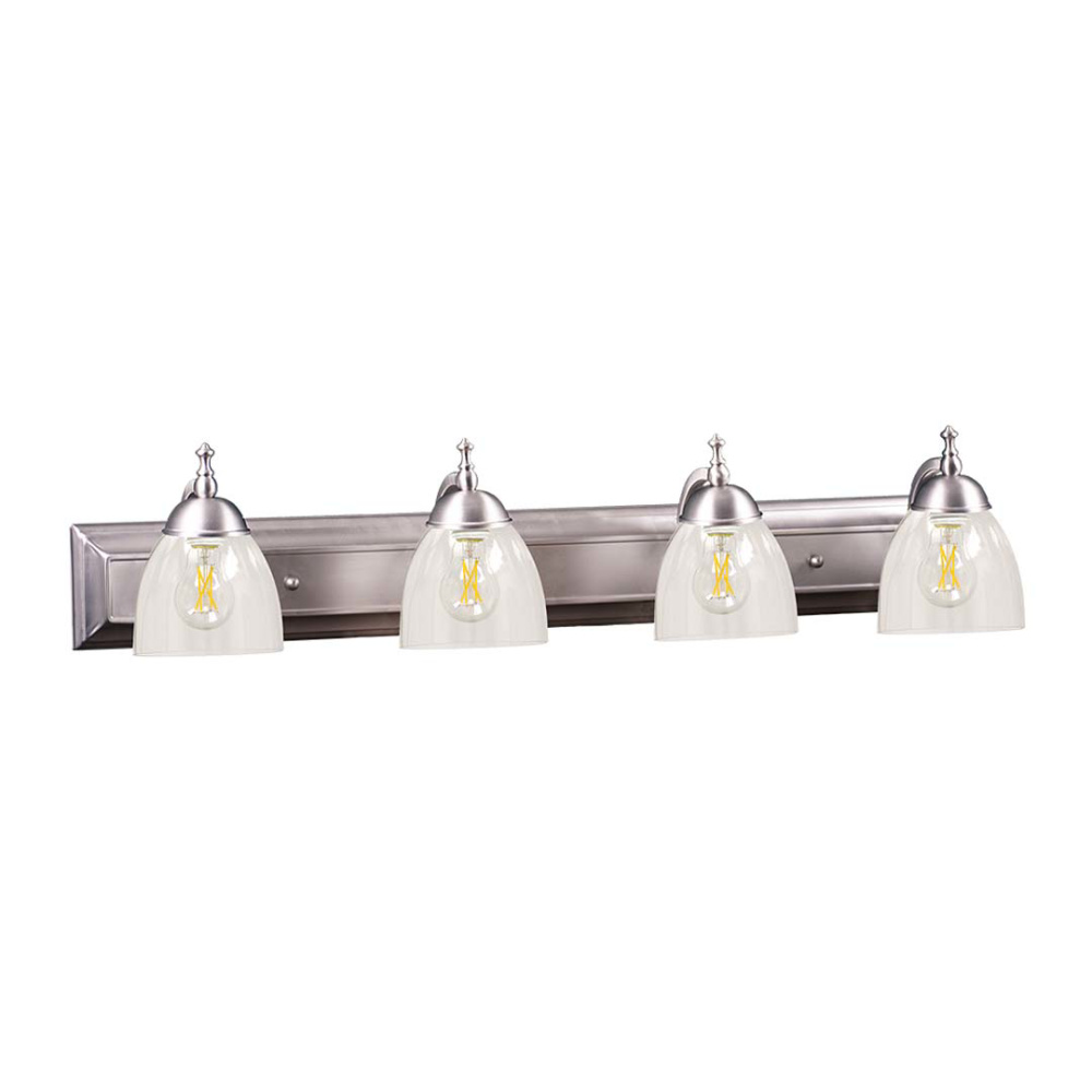 Dallas 4-Light Clear Vanity - NK