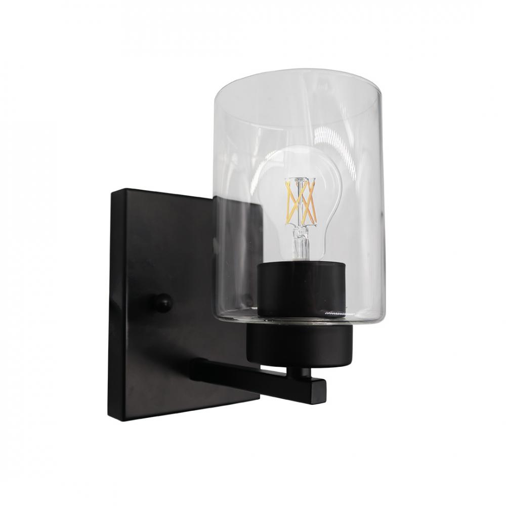 1-Light Clear Glass Sconce - MB