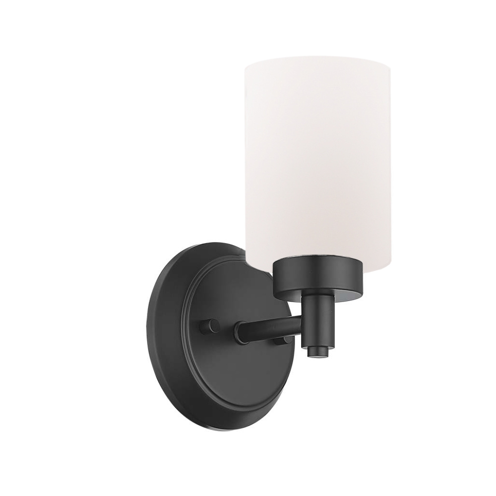 Mincio 1-Light White Glass Sconce - MB