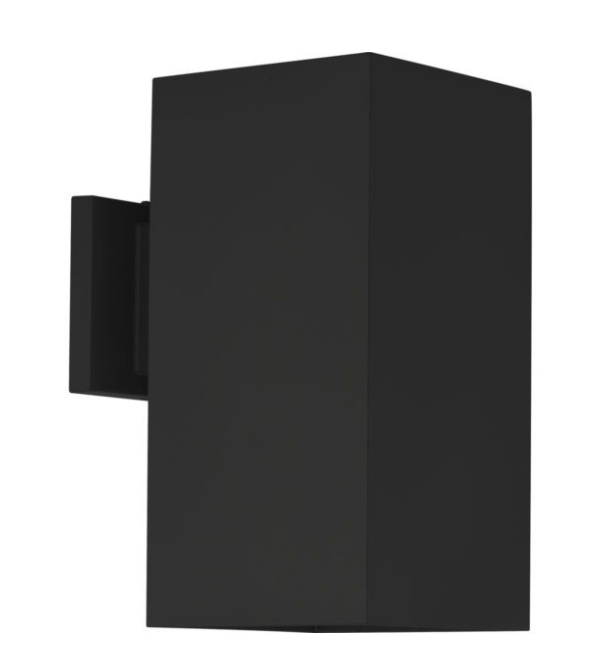 Vivio- 1-Light Small Cube Patio Light- Textured Black
