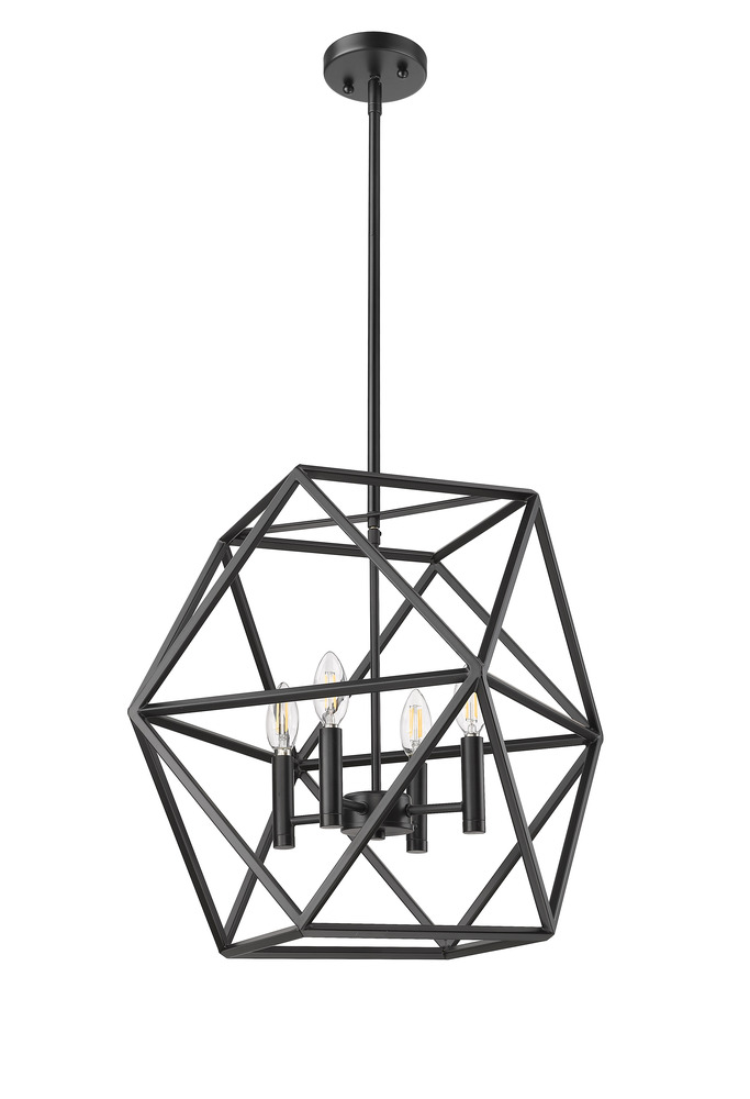 Vivio Solano 4-Light 20" Geometric Pendant - MB