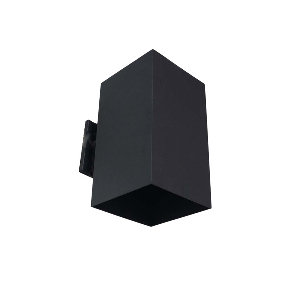 Vivio Uri 1-Light Small Cube Patio Light - Textured Black