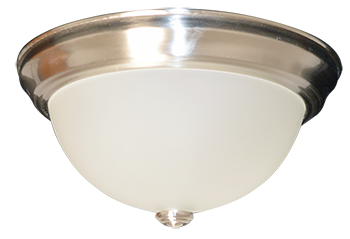 Laredo - 1-Light White Glass Ceiling Dome - NK