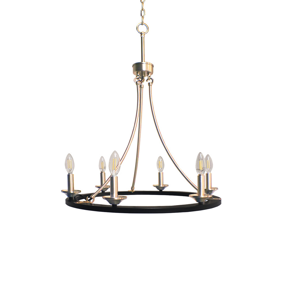 Trento 6-Light Ring Chandelier - MB/CG E12