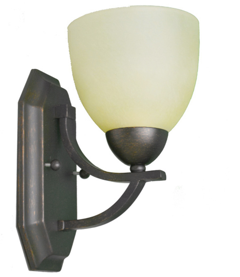 Victoria 1-Light Wall Sconce - RB Tea Stain Glass